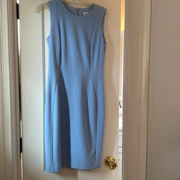 Calvin Klein | Dresses | Calvin Klein Light Blue Sleeveless Stretch Dress  Size6 | Poshmark